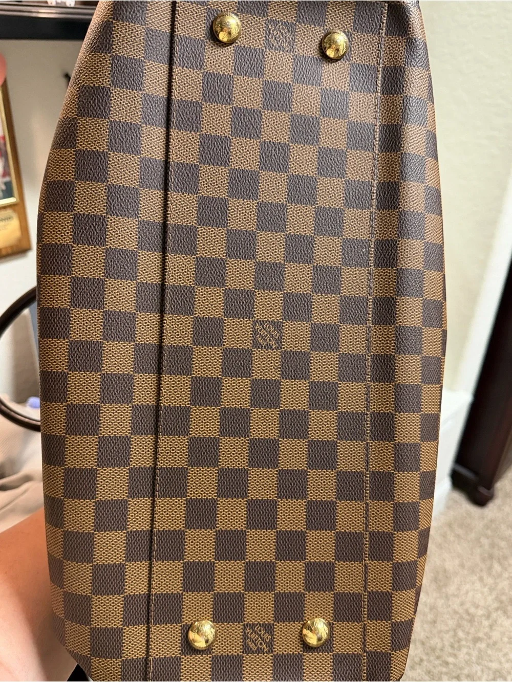 Louis Vuitton Trevi GM Brown Damier Ebene Top-Handle Satchel with Gold Hardware - Picture 8 of 11